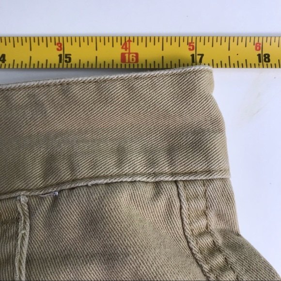 Mustway Camel Tan Cargo Shorts Mens Waist Size 33 Pocket Utility - Picture 5 of 9